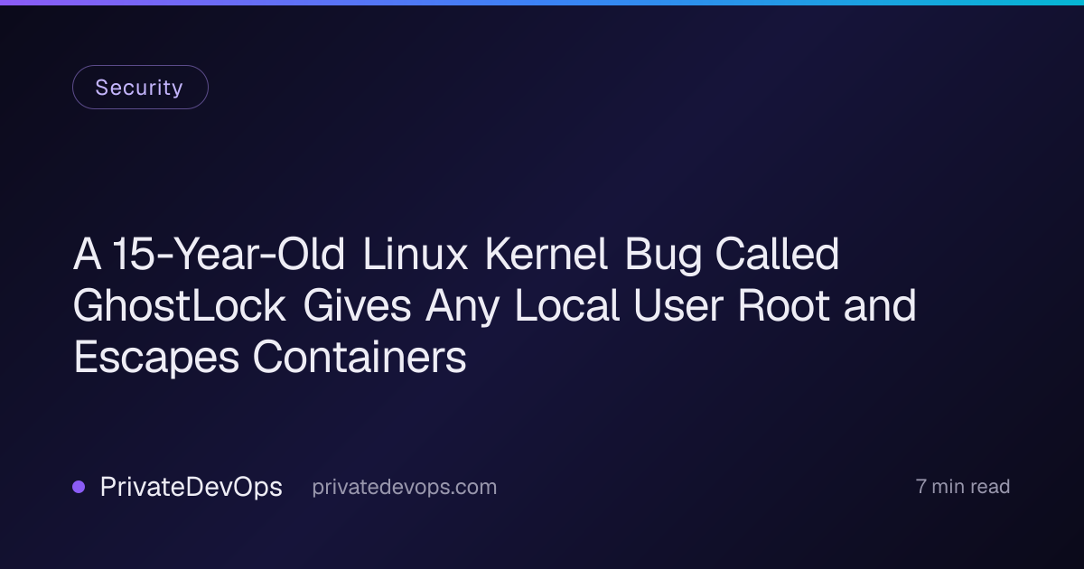 A 15-Year-Old Linux Kernel Bug Called GhostLock Gives Any Local User ...
