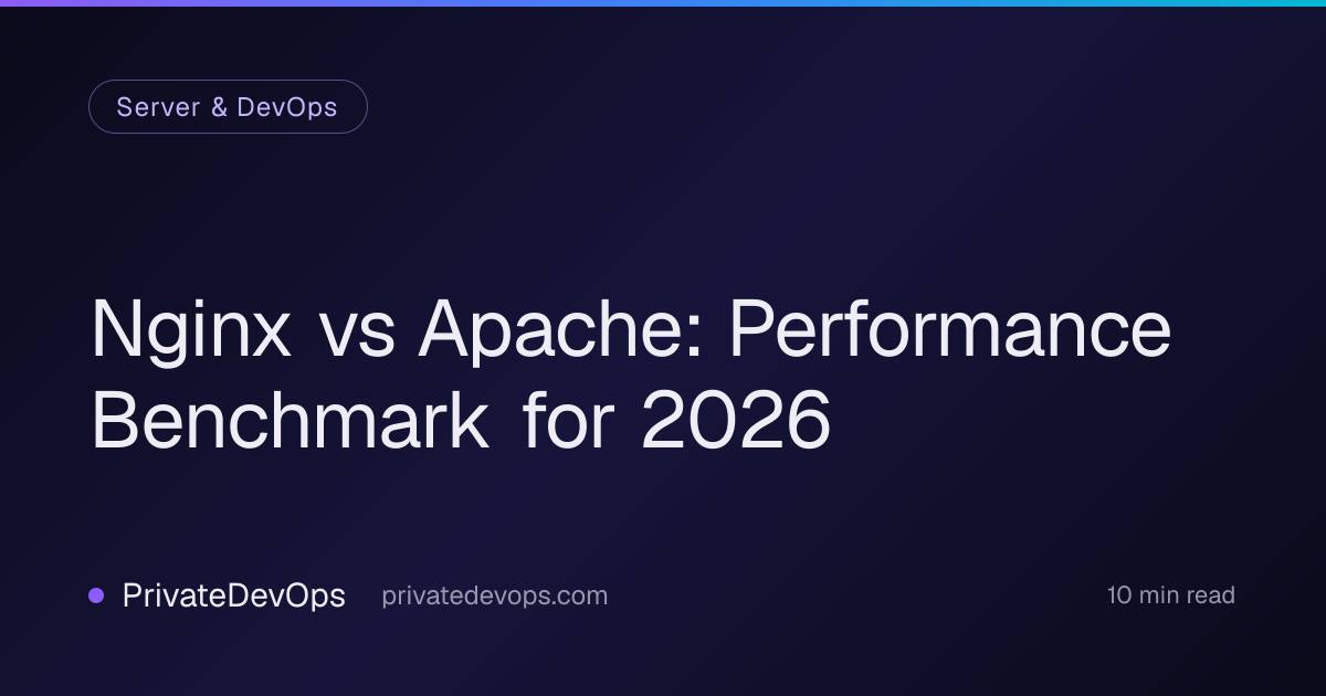 Nginx vs Apache: Performance Benchmark for 2026