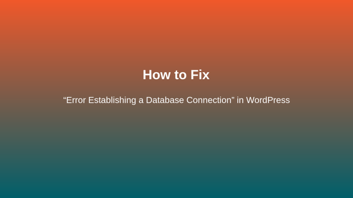 wordpress mysql connection